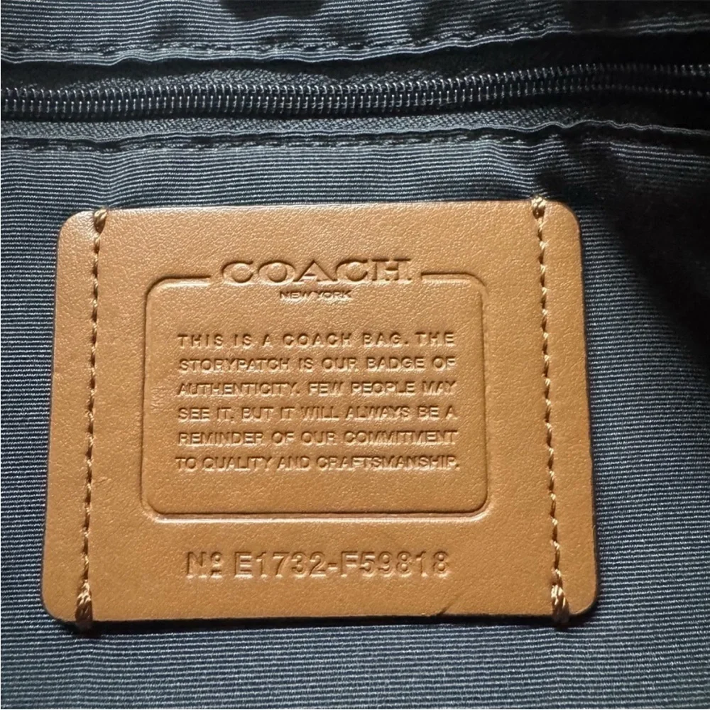 Coach Large Derby Tote in Saddle Brown Pebble Leather
Style F59818 - Picture 7 of 10